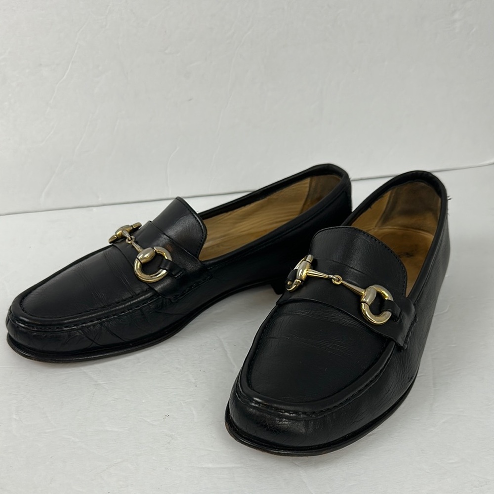 Bruno Magli Men’s Kirby Black Leather Horse bit Loafers Sz 10
